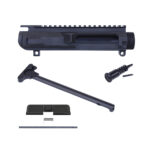 AR .308 Cal Complete Upper Receiver Kit With Charging Handle, Forward Assist, And Ejection Door Assembly (Anodized Black)