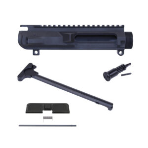 AR .308 Cal Complete Upper Receiver Kit With Charging Handle, Forward Assist, And Ejection Door Assembly (Anodized Black)