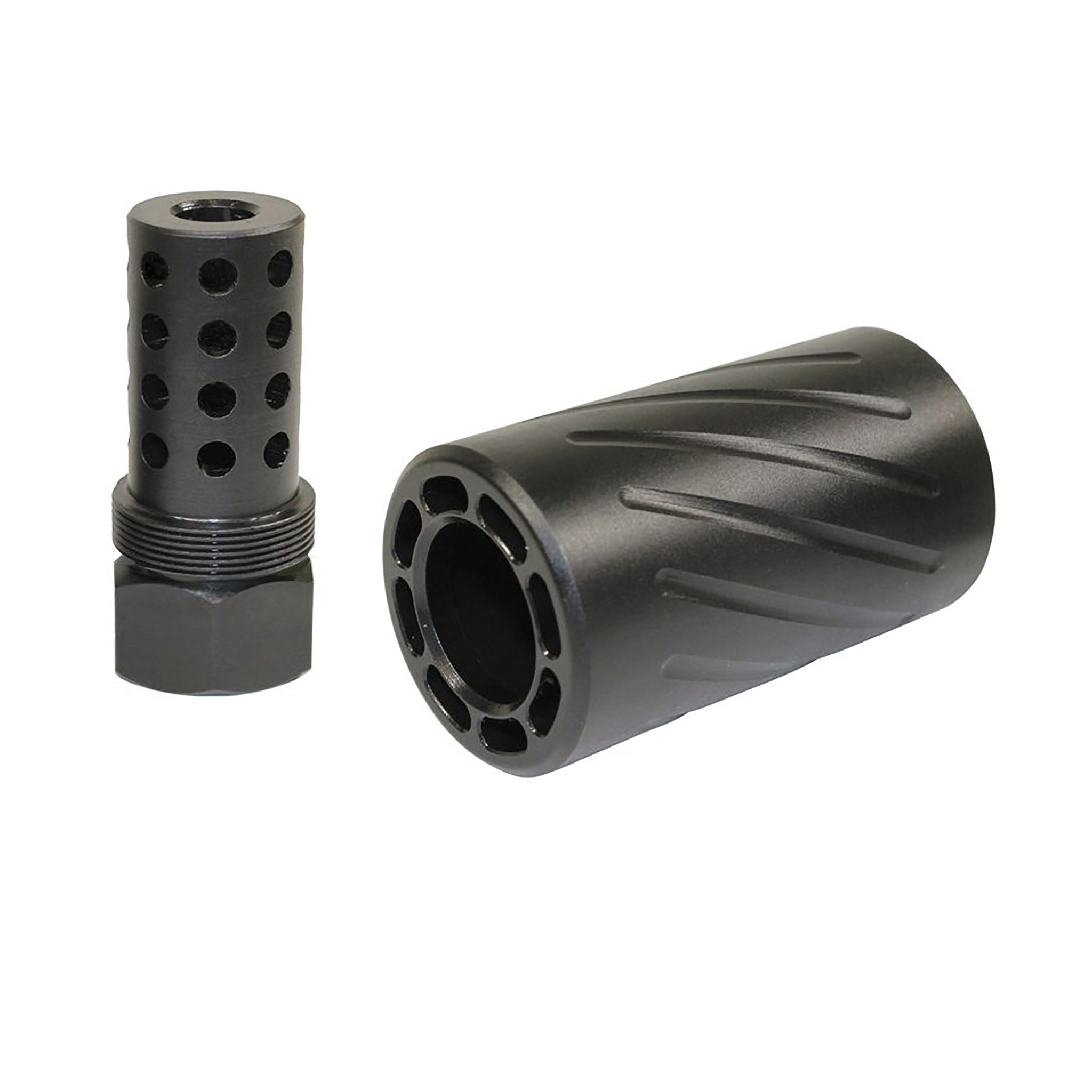 SPITFIRE-300_TT Rev AR 300 Blackout Muzzle Comp With Qd Blast Shield - Image 1