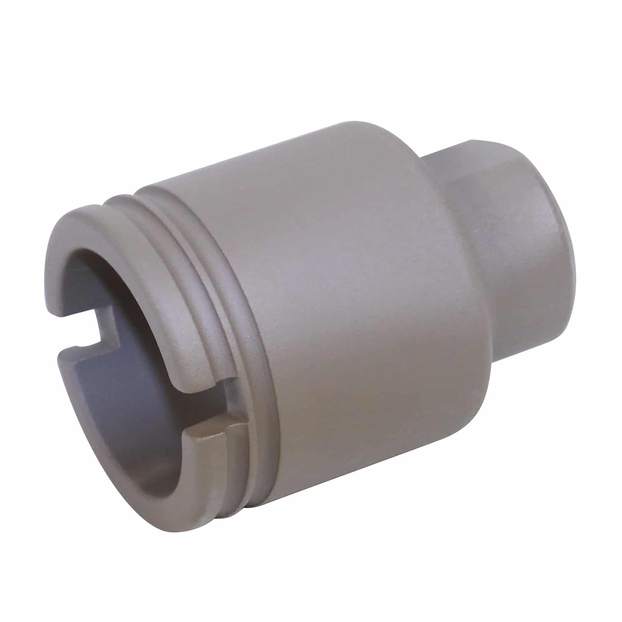 ar-308-stubby-flash-can-compact-fde AR .308 Cal Stubby Slim Compact Flash Can (Flat Dark Earth) - Image 1