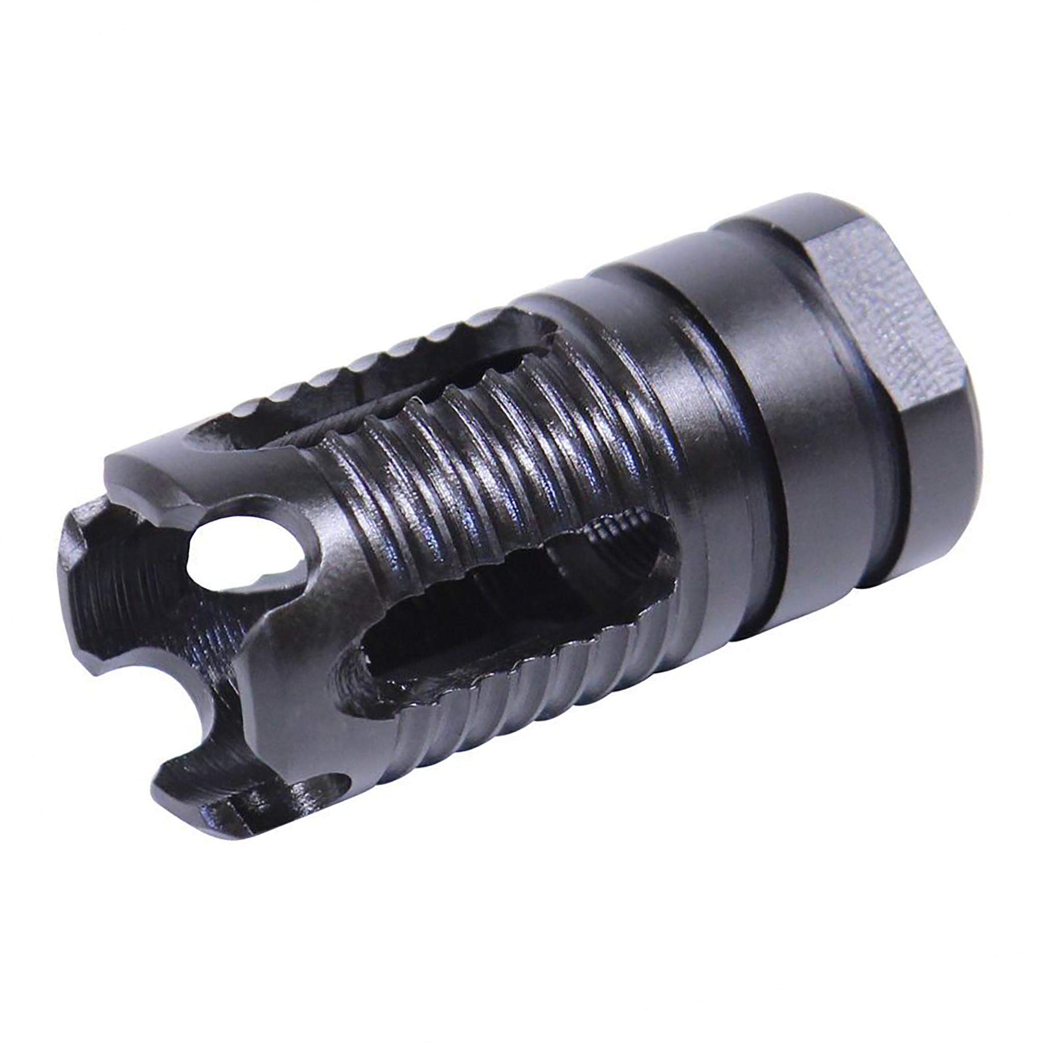 black-serrated-ar-15-micro-predator-flash-hider-tt AR-15 A1 Micro Predator Flash Hider (Shorty Version) - Image 1