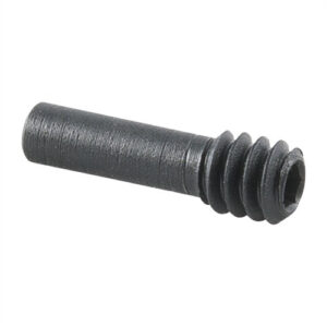 Precision-engineered metal screw with hex socket and threaded end for secure fastening.