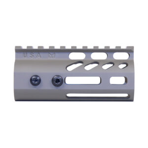 High-quality tactical handguard with cutouts for customization and heat dissipation, model GT-4MLK-FDE.
