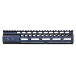 Black GT-10MLK rifle handguard with Picatinny rail and diagonal cutouts.