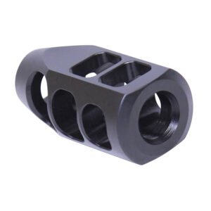 High-quality TANK9-450 muzzle brake with strategic ports for recoil reduction.