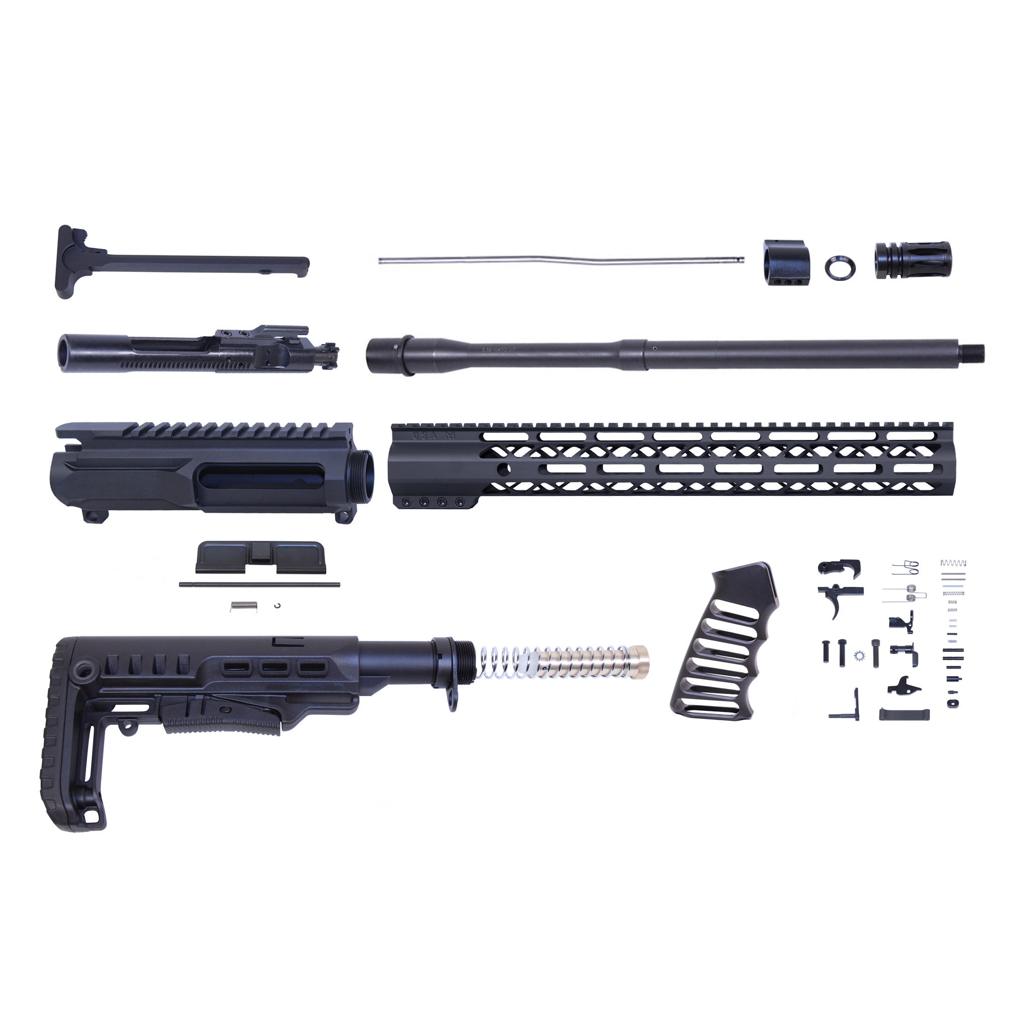 AR556-KIT-6_TT AR-15 5.56 Cal Complete Rifle Kit #6 (No Lower) - Image 1
