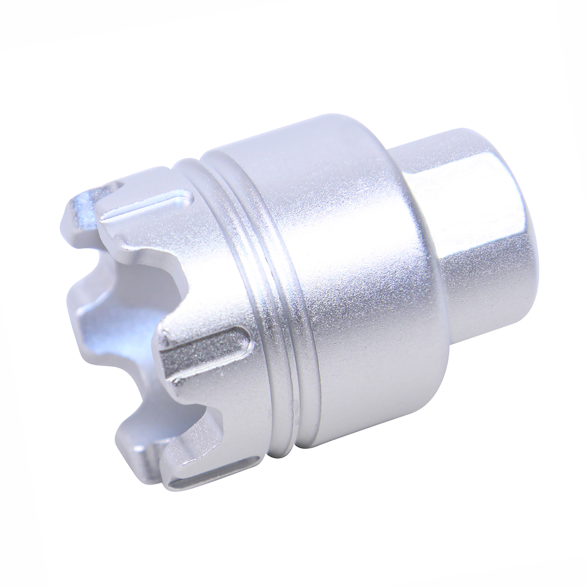 ar-9mm-anodized-clear-mini-flash-can-glass-breaker AR-15 Mini 'Trident' Flash Can With Glass Breaker (9mm) (Anodized Clear) - Image 1