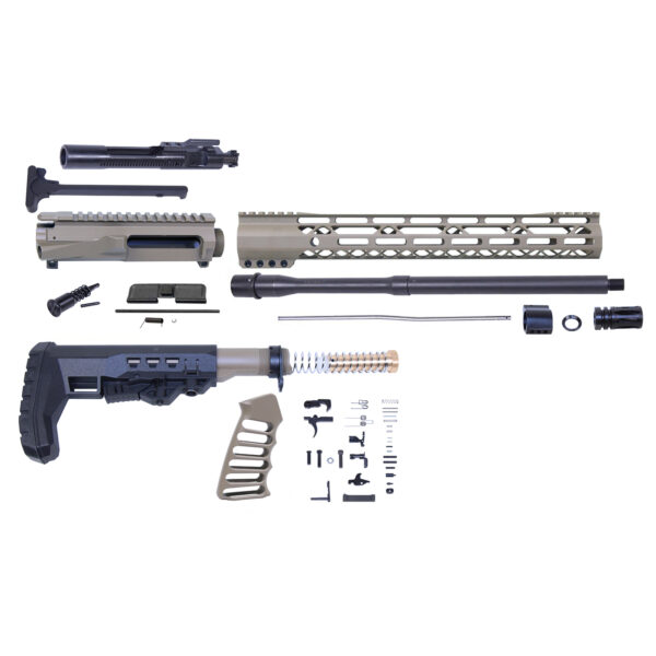 AR556 rifle kit components laid out for assembly and inspection.