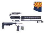 AR556 rifle assembly kit components on display, made in Arizona, USA.