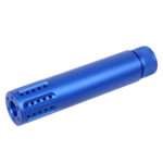 AR-15 Cal Slip Over Barrel Shroud With Multi Port Muzzle Brake (Anodized Blue)