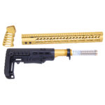 AR-15 Ultralight Series Complete Furniture Set (Anodized Gold)