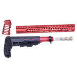 AR-15 Ultralight Series Complete Furniture Set (Anodized Red)