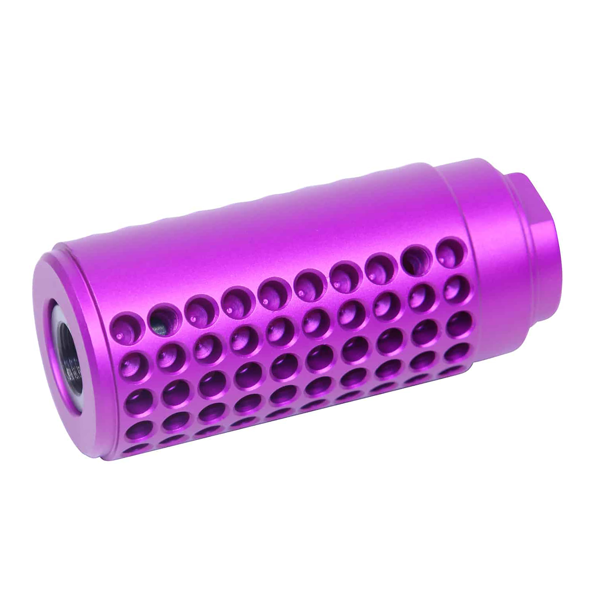 purple-ar-15-fake-suppressor-gen2_TT AR-15 Micro Slip Over Socom Style Fake Suppressor (Gen 2) (Anodized Purple) - Image 1