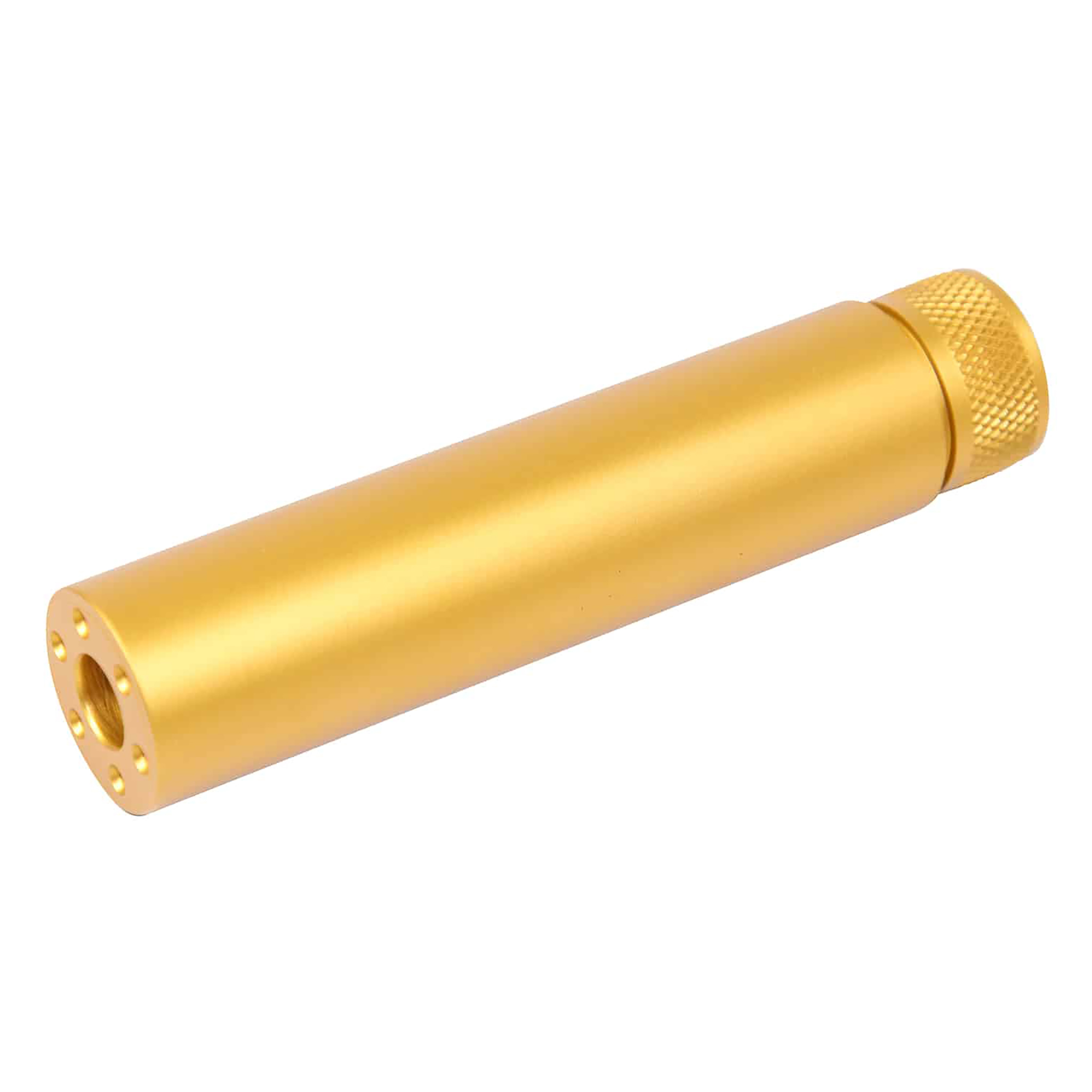 ar15-fake-suppressor-5.5inch-gold-anodized_tt AR-15 5.5'' Fake Suppressor (Anodized Gold) - Image 1