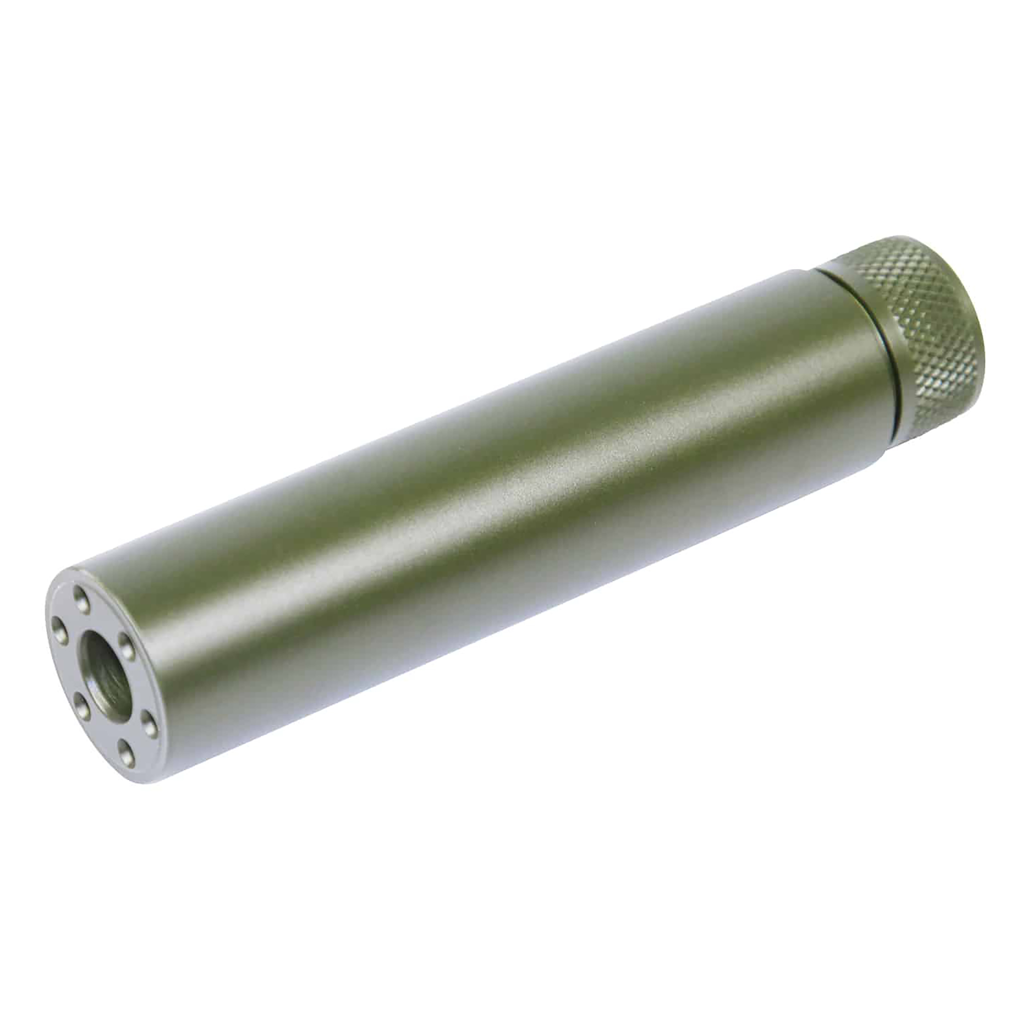 ar15-fake-suppressor-5.5inch-green-anodized_tt AR-15 5.5'' Fake Suppressor (Anodized Green) - Image 1