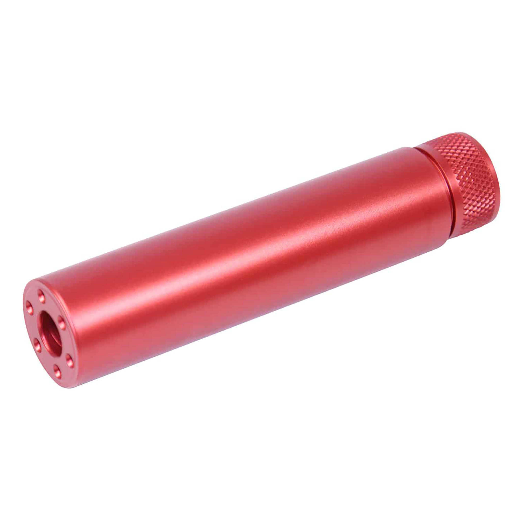 ar15-fake-suppressor-5.5inch-red-anodized_tt AR-15 5.5'' Fake Suppressor (Anodized Red) - Image 1