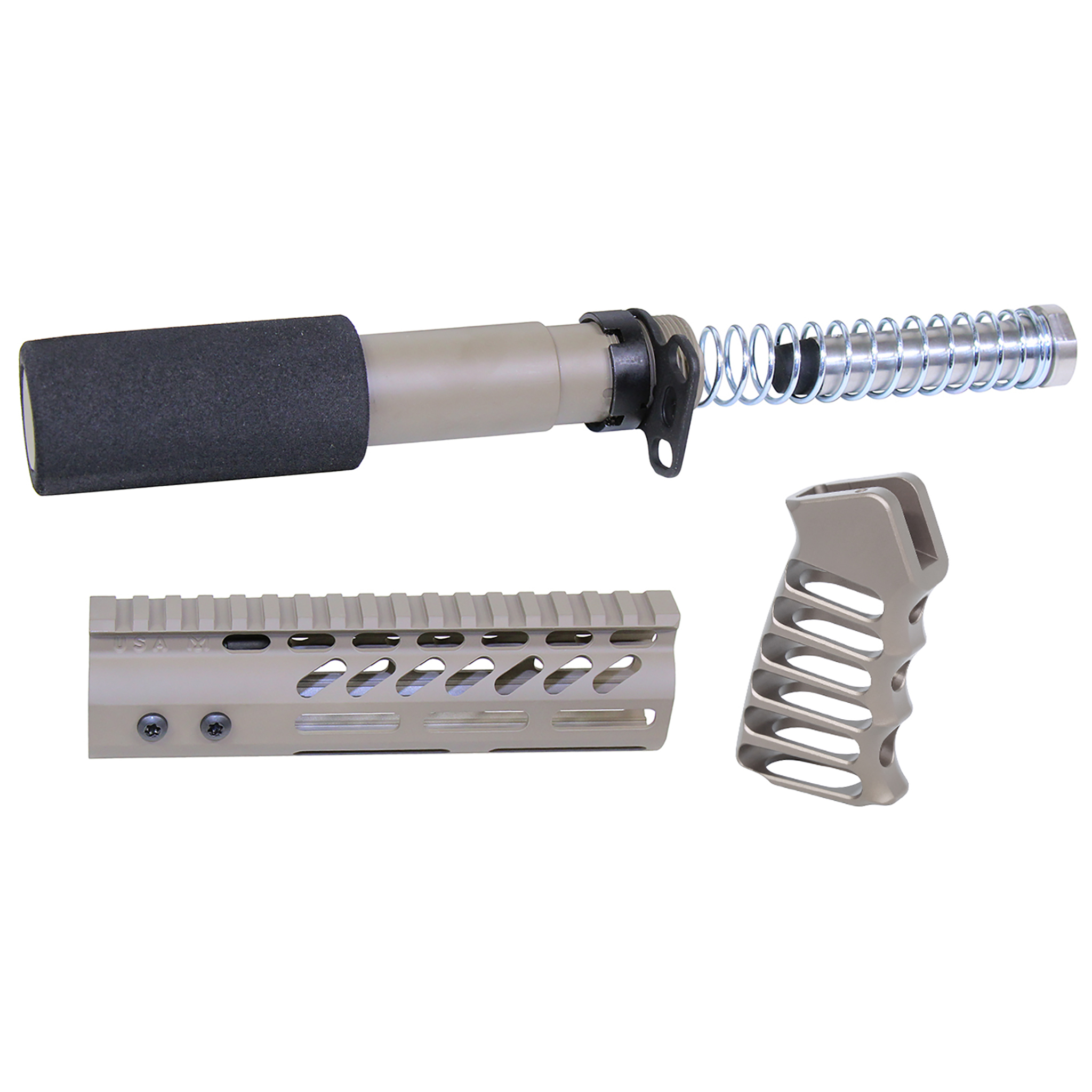 AR-PISTOL-SET-MLK-FDE_TT AR-15 Pistol Furniture Set (Flat Dark Earth) - Image 1