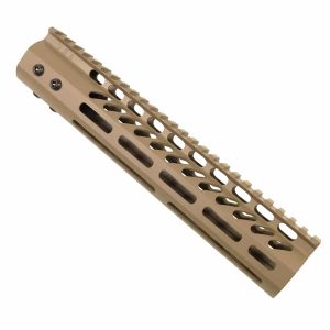 10-inch Guntec USA FDE M-LOK Handguard with Monolithic Top Rail.