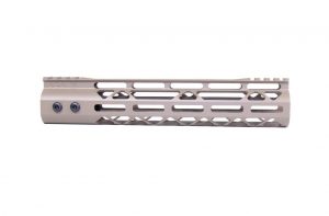Guntec USA 10-inch FDE M-LOK Free Floating AR Handguard.