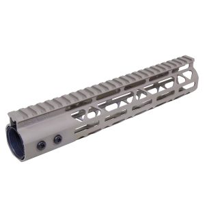 Guntec USA 10-inch FDE M-LOK Handguard with Monolithic Top Rail.