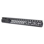 15 Honeycomb M-LOK Handguard, Free Floating with Top Rail, OD Green.