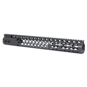 15 Honeycomb M-LOK Handguard, Free Floating with Top Rail, OD Green.