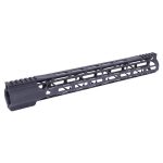 Guntec USA 15-inch M-LOK AR-15 Handguard with Monolithic Top Rail.