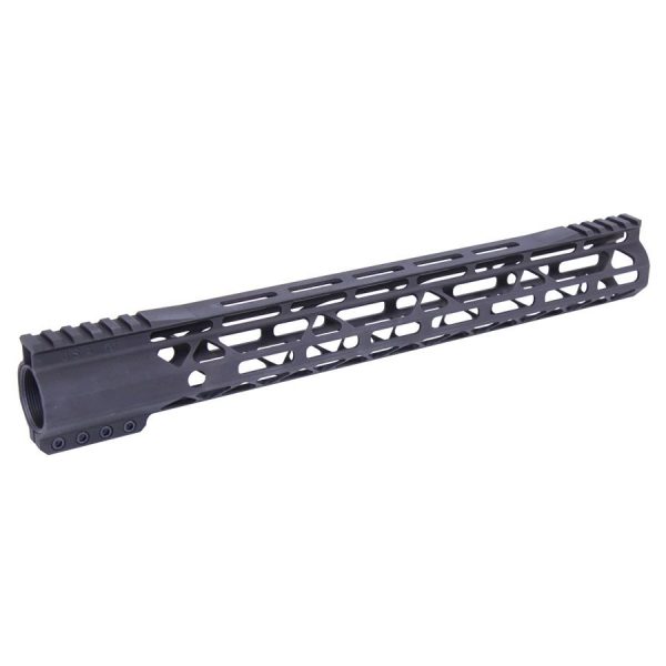 Guntec USA 15-inch M-LOK AR-15 Handguard with Monolithic Top Rail.