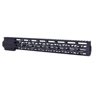 Guntec USA 15-inch Black M-LOK Free Floating Handguard with Monolithic Rail.