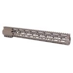 15 Guntec USA M-LOK Handguard in Flat Dark Earth with Top Rail.