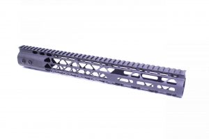 Guntec USA 15-inch M-LOK Free Floating Handguard in Anodized Black.