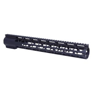 Guntec USA 15-inch AIR-LOK M-LOK Handguard for .308, Anodized Black.