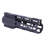 Guntec USA 7-inch Black M-LOK Free Floating Handguard with Top Rail.