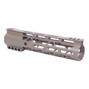 Guntec 9 FDE M-LOK Handguard with Monolithic Top Rail, Lightweight Aluminum.
