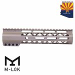 Guntec USA 9-inch FDE M-LOK Free Floating Handguard with Picatinny Rail.