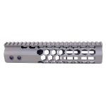 Guntec 9 Honeycomb M-LOK Handguard with Top Rail in Flat Dark Earth.