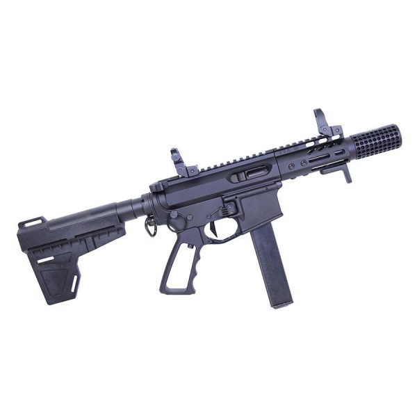 Compact AR-15 9mm upper kit with ultralight M-LOK handguard and tactical features.