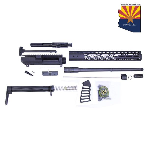 AR .308 Cal Complete Rifle Kit Combo #2 (No Lower) (Anodized Black)