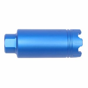 AR-15 Slim Line 'Trident' Flash Can With Glass Breaker (Anodized Blue)