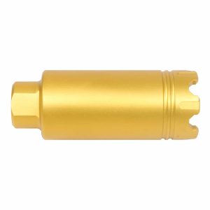 AR-15 Slim Line 'Trident' Flash Can With Glass Breaker (Anodized Gold)