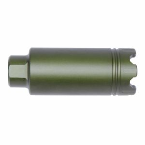 AR-15 Slim Line 'Trident' Flash Can With Glass Breaker (Anodized Green)
