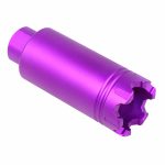 AR-15 Slim Line 'Trident' Flash Can With Glass Breaker (Anodized Purple)