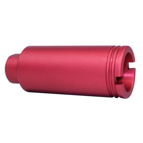 AR-15 Slim Line Cone Flash Can (Anodized Red)