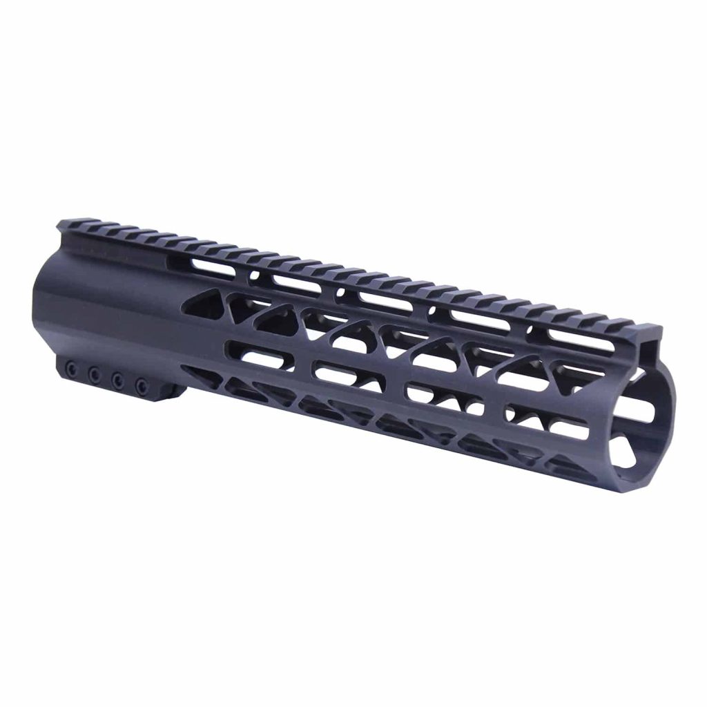 10" AIR-LOK Series M-LOK Compression Free Floating Handguard With Monolithic Top Rail (.308 Cal) (Anodized Black)