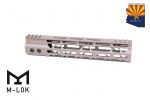 10" Mod Lite Skeletonized Series M-LOK Free Floating Handguard With Monolithic Top Rail (Flat Dark Earth)