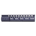 10" Ultra Lightweight Thin M-LOK System Free Floating Handguard With Monolithic Top Rail (.308 Cal) (Anodized Black)