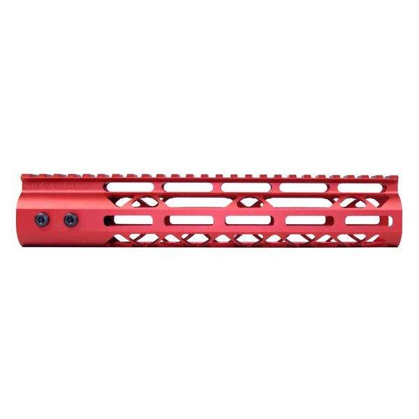 10" Air Lite M-LOK Free Floating Handguard With Monolithic Top Rail (Anodized Red)