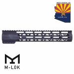 12" AIR-LOK Series M-LOK Compression Free Floating Handguard With Monolithic Top Rail (Anodized Black)