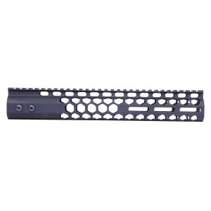 12" Air Lite Series 'Honeycomb' M-LOK Free Floating Handguard With Monolithic Top Rail (Anodized Black)