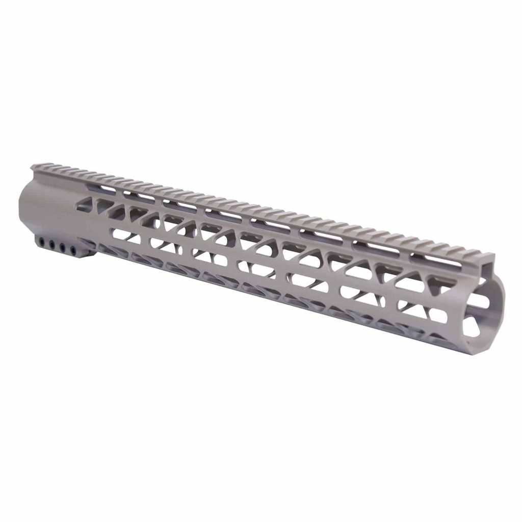 15" AIR-LOK Series M-LOK Compression Free Floating Handguard With Monolithic Top Rail (.308 Cal) (Flat Dark Earth)